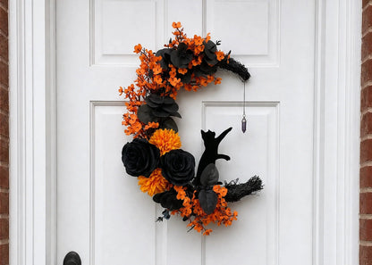 Willows Halloween Cat Wreaths