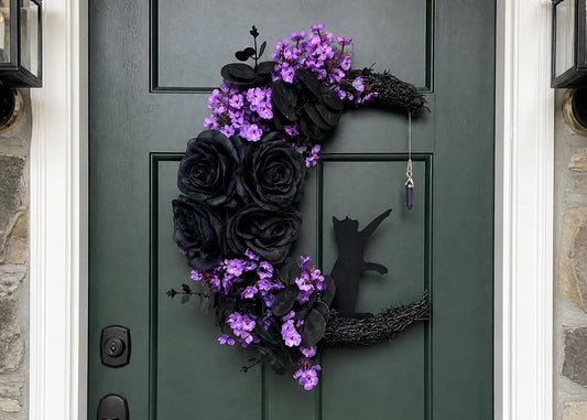 Willows Halloween Cat Wreaths